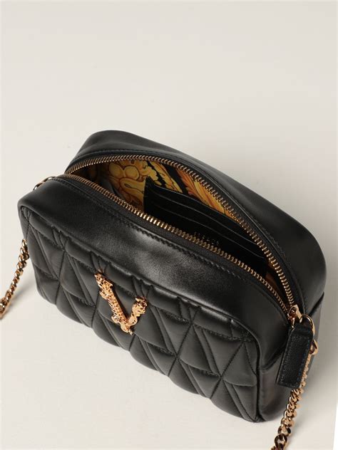 versace quilted crossbody bag